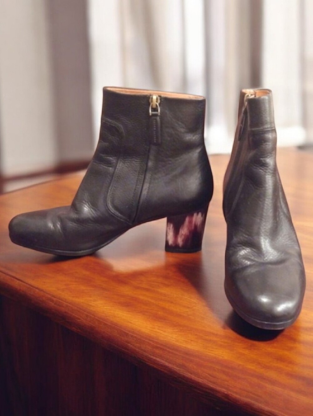 Ralph Lauren Purple label Collection Luxury leather zip boots Made in Italy